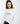 The "DAME" Graphic Oversized Sweatshirt-White